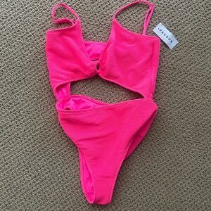 PacSun Hot Pink Cutout Swimsuit